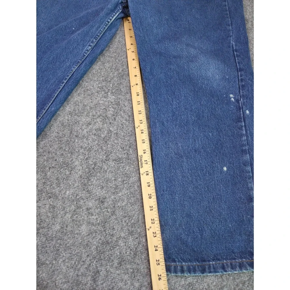 Vintage 90s Levi's 505 Jeans Mens 46x30 Blue Orange Tab Made in USA Regular Fit